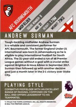 2017-18 Topps Premier Gold #5 Andrew Surman Back