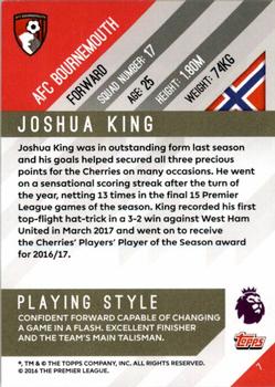 2017-18 Topps Premier Gold #7 Joshua King Back