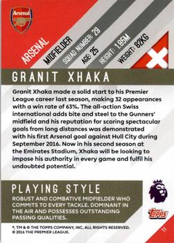 2017-18 Topps Premier Gold #11 Granit Xhaka Back