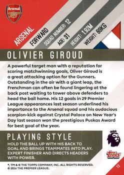 2017-18 Topps Premier Gold #13 Olivier Giroud Back