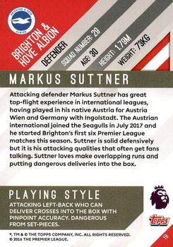 2017-18 Topps Premier Gold #18 Markus Suttner Back