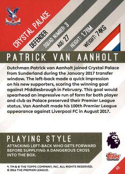 2017-18 Topps Premier Gold #40 Patrick Van Aanholt Back