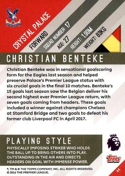 2017-18 Topps Premier Gold #44 Christian Benteke Back