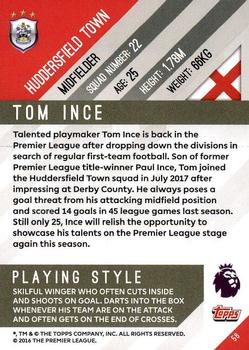 2017-18 Topps Premier Gold #56 Tom Ince Back