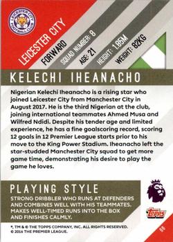 2017-18 Topps Premier Gold #66 Kelechi Iheanacho Back