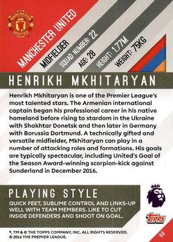 2017-18 Topps Premier Gold #88 Henrikh Mkhitaryan Back