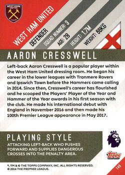 2017-18 Topps Premier Gold #146 Aaron Cresswell Back