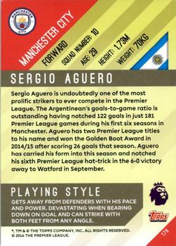 2017-18 Topps Premier Gold #176 Sergio Aguero Back