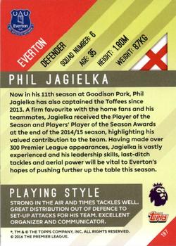 2017-18 Topps Premier Gold #187 Phil Jagielka Back