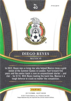 2017-18 Panini Select - Checkerboard #40 Diego Reyes Back