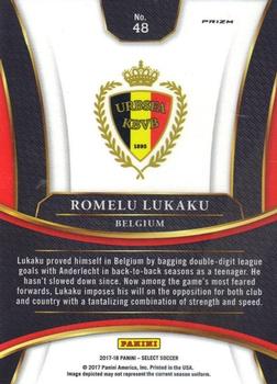 2017-18 Panini Select - Checkerboard #48 Romelu Lukaku Back