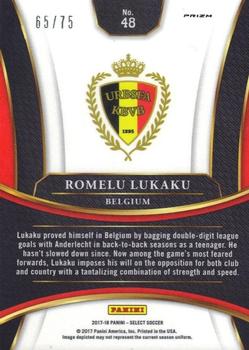 2017-18 Panini Select - Orange #48 Romelu Lukaku Back