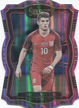 2017-18 Panini Select - Purple Die Cut #124 Christian Pulisic Front