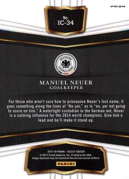 2017-18 Panini Select - In the Clutch #IC-34 Manuel Neuer Back