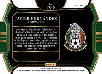 2017-18 Panini Select - Top of the Class #TC-6 Javier Hernandez Back