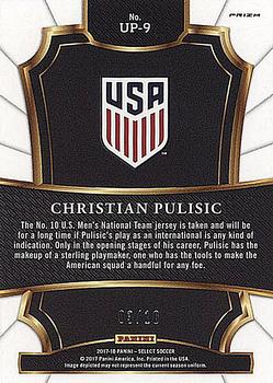 2017-18 Panini Select - Unlimited Potential Gold #UP-9 Christian Pulisic Back