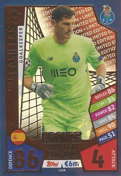 2017-18 Topps Match Attax UEFA Champions League - Limited Edition Bronze #LE6B Iker Casillas Front