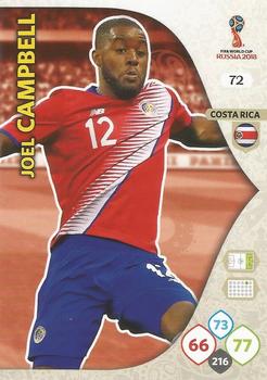 2018 Panini Adrenalyn XL FIFA World Cup 2018 Russia  #72 Joel Campbell Front