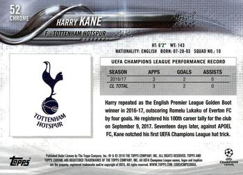 2017-18 Topps Chrome UEFA Champions League #52 Harry Kane Back