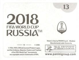 2018 Panini FIFA World Cup: Russia 2018 Stickers (Black/Gray Backs, 
