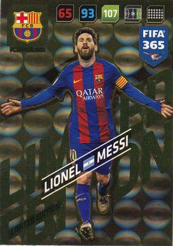 2017-18 Panini Adrenalyn XL FIFA 365 - Limited Edition #NNO Lionel Messi Front