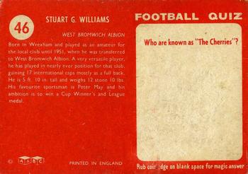 1959-60 A&BC Chewing Gum #46 Stuart Williams Back