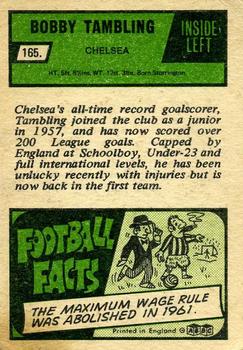 1969-70 A&BC Chewing Gum #165 Bobby Tambling Back