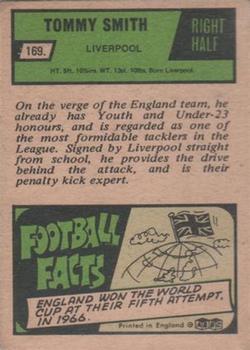 1969-70 A&BC Chewing Gum #169 Tommy Smith Back