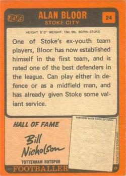 1970-71 A&BC Chewing Gum #24 Alan Bloor Back