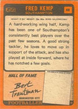 1970-71 A&BC Chewing Gum #48 Fred Kemp Back