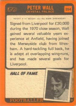 1970-71 A&BC Chewing Gum #254 Peter Wall Back