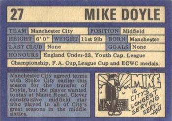 1973-74 A&BC Chewing Gum #27 Mick Doyle Back
