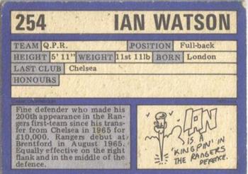 1973-74 A&BC Chewing Gum #254 Ian Watson Back