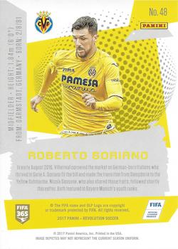 2017 Panini Revolution #48 Roberto Soriano Back