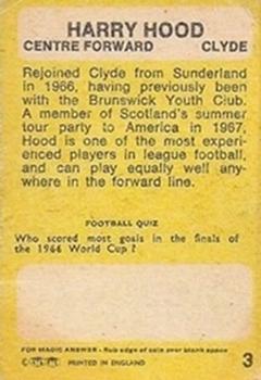 1968-69 A&BC Footballer (Scottish) #3 Harry Hood Back