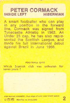 1968-69 A&BC Footballer (Scottish) #2 Peter Cormack Back
