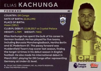 2018 Topps Platinum Premier League #40 Elias Kachunga Back