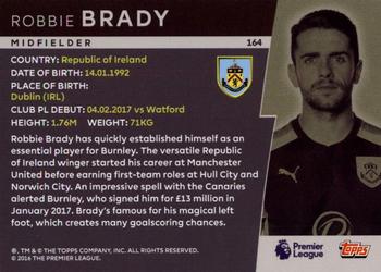 2018 Topps Platinum Premier League #164 Robbie Brady Back