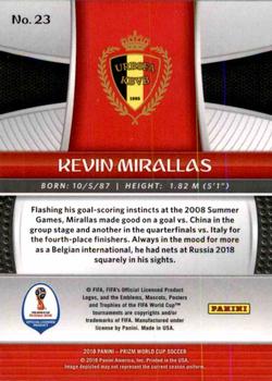 2018 Panini Prizm FIFA World Cup #23 Kevin Mirallas Back