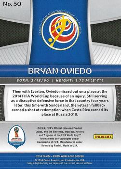 2018 Panini Prizm FIFA World Cup #50 Bryan Oviedo Back
