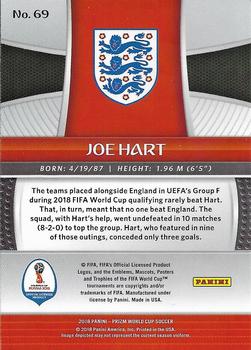2018 Panini Prizm FIFA World Cup #69 Joe Hart Back