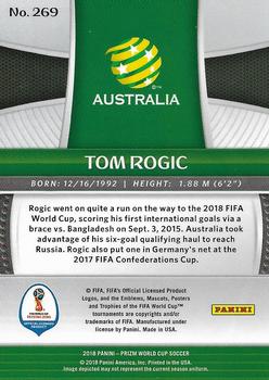 2018 Panini Prizm FIFA World Cup #269 Tom Rogic Back