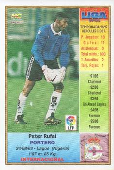1997-98 Mundicromo Sport Las Fichas de La Liga #48b Rufai Back
