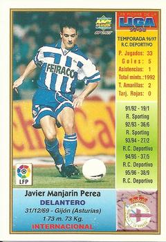 1997-98 Mundicromo Sport Las Fichas de La Liga #63 Manjarin Back