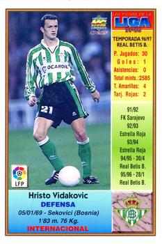1997-98 Mundicromo Sport Las Fichas de La Liga #73a Vidakovic Back