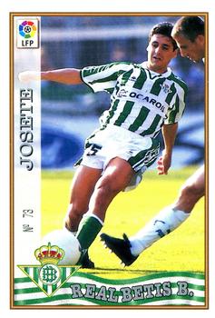 1997-98 Mundicromo Sport Las Fichas de La Liga #73b Josete Front