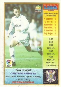 1997-98 Mundicromo Sport Las Fichas de La Liga #176b Hapal Back