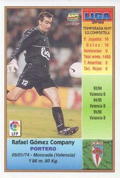 1997-98 Mundicromo Sport Las Fichas de La Liga #215 Rafa Back