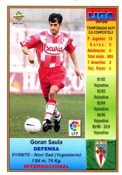 1997-98 Mundicromo Sport Las Fichas de La Liga #221 Saula Back