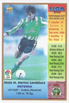 1997-98 Mundicromo Sport Las Fichas de La Liga #260 Merino Back